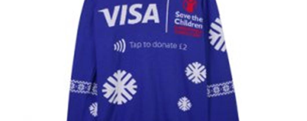 Visa and Save the Children unveil the world’s first contactless Christmas jumper